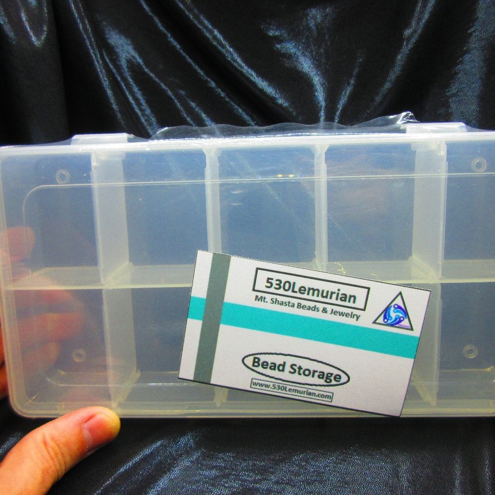 Plastic 10 Compartment Bead Storage Jewelry Organizer